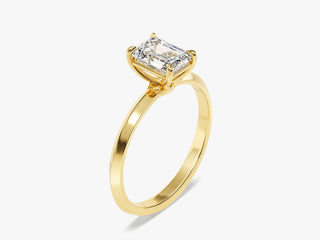 1.0CT Radiant-Cut Moissanite Solitaire Engagement Ring in Gold or Platinum