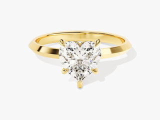 1.50 CT Heart Cut Moissanite Solitaire Engagement Ring