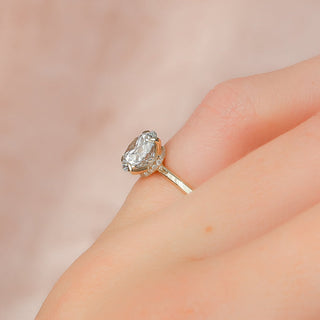 2.00CT Round Cut Diamond Hidden Halo Engagement Ring