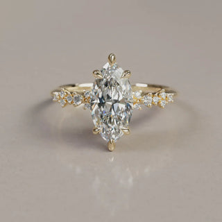 5.00CT Marquise Cut Diamond Cluster Unique Engagement Ring