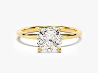 3.0CT Cushion Moissanite Solitaire Engagement Ring – Bold & Brilliant