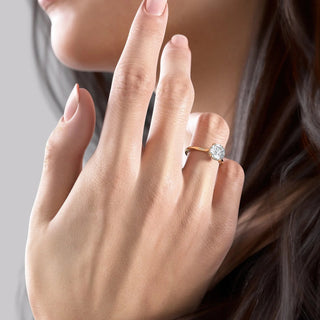 4.00CT Round Cut Diamond Solitaire Engagement Ring