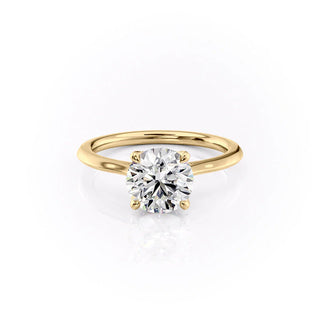 4.00CT Round Cut Diamond Solitaire Engagement Ring
