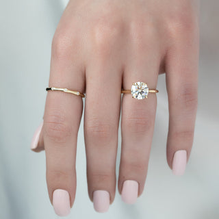 2.00CT Round Cut Diamond Solitaire Engagement Ring