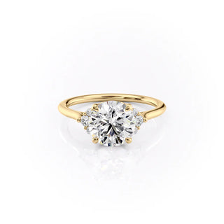 2.00CT Round Cut Diamond Cluster Proposal Ring