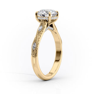 3.00CT Round Cut Diamond Unique Engagement Ring