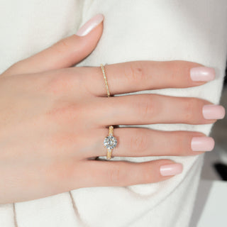 3.00CT Round Cut Diamond Unique Engagement Ring