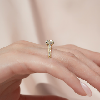 3.00CT Round Cut Diamond Unique Engagement Ring