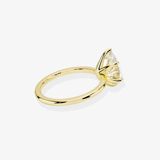 3.00CT Pear Cut Diamond Solitaire Engagement Ring