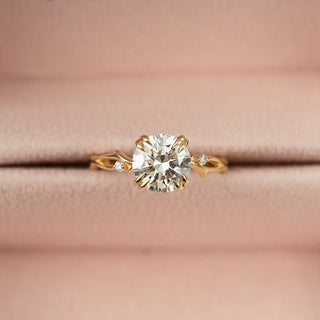 2.50CT Round Cut Diamond Nature Inspired Unique Engagement Ring