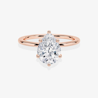 3.00CT Pear Cut Diamond Solitaire Engagement Ring