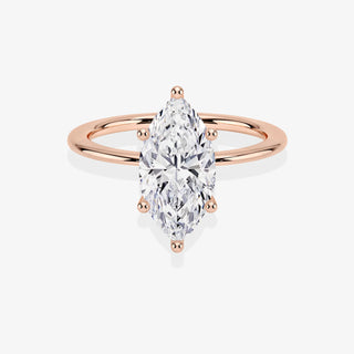 5.00CT Marquise Cut Diamond Solitaire Engagement Ring
