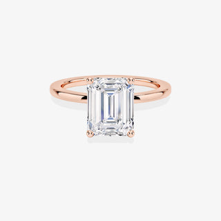 5.00CT Emerald Cut Diamond Solitaire Engagement Ring