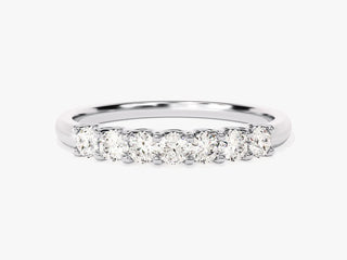 Round Moissanite Diamond Vintage Wedding Band