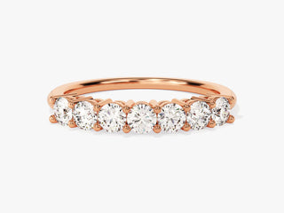 Round Moissanite Diamond Vintage Wedding Band