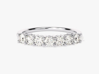 Round Moissanite Diamond Vintage Wedding Band