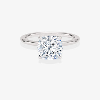 2.5CT Cushion Cut Diamond Solitaire Engagement Ring