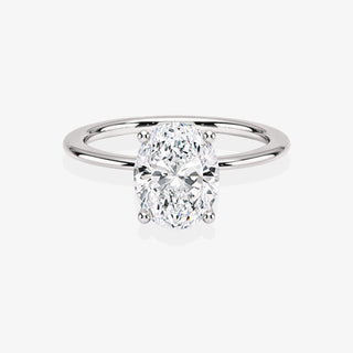 3.00CT Oval Cut Diamond Solitaire Engagement Ring