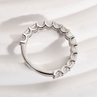 Princess Moissanite Diamond Full Eternity Wedding Band