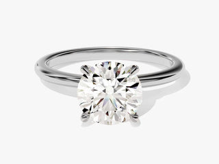 2.0CT Round Moissanite Diamond Solitaire Engagement Ring