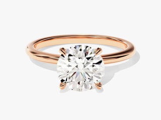 2.0CT Round Moissanite Diamond Solitaire Engagement Ring