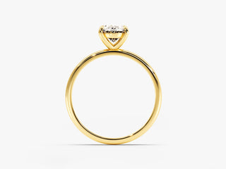 1.5CT Oval Moissanite Diamond Solitaire Engagement Ring