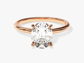 2.0CT Oval Moissanite Diamond Solitaire Engagement Ring