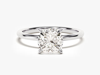 2.0CT Cushion  Moissanite Diamond  Solitaire Engagement Ring