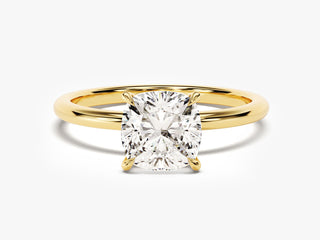 2.0CT Cushion Moissanite Diamond Solitaire Engagement Ring