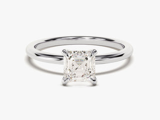1.0CT Asscher Diamond  Solitaire Engagement Ring