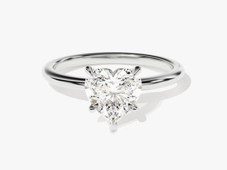 1.5CT Heart Shape Moissanite Diamond Solitaire Engagement Ring