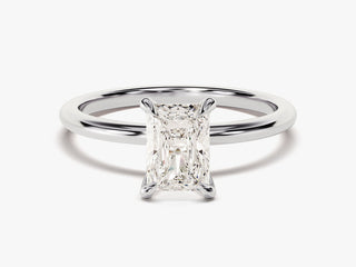 1.0CT Radiant Moissanite Diamond Solitaire Engagement Ring