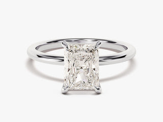 2.0CT Radiant Moissanite Diamond  Solitaire Engagement Ring