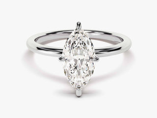 1.5CT Marquise Moissanite Diamond Solitaire Engagement Ring