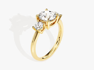 1.5CT Round Moissanite Diamond Antique Engagement Ring
