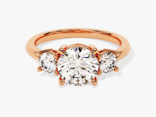 1.5CT Round Moissanite Diamond Antique Engagement Ring