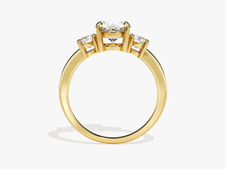 2.0CT Round Moissanite Diamond Three Engagement Ring