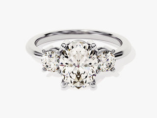 2.0CT Oval Moissanite Diamond Antique Engagement Ring