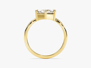 1.0CT Princess Diamond Bezel Set Solitaire Engagement Ring