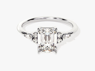 2.0CT Radiant Moissanite Diamond Antique Cluster Engagement Ring