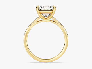 2.0CT Princess Moissanite Diamond Infinity Pave Engagement Ring