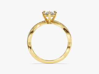 1.0CT Marquise Moissanite Diamond Infinity Engagement Ring