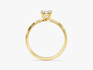 1.0CT Oval Moissanite Diamond Solitaire Engagement Ring