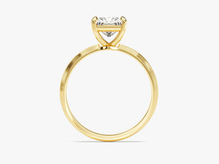 1.0CT Princess  Moissanite Diamond  Solitaire Engagement Ring
