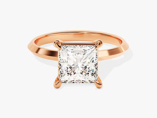 2.0CT Princess Moissanite Diamond Solitaire Engagement Ring