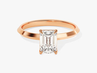 1.0CT Radiant Moissanite Diamond Solitaire Engagement Ring