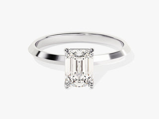 1.0CT Radiant Moissanite Diamond Solitaire Engagement Ring