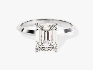 2.0CT Emerald Cut Moissanite Diamond Solitaire Engagement Ring