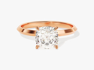 2.0CT Cushion Moissanite Diamond  Solitaire Engagement Ring
