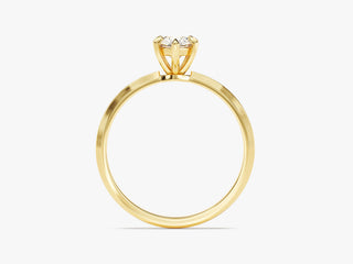 1.0CT Pear Moissanite Diamond Solitaire Engagement Ring